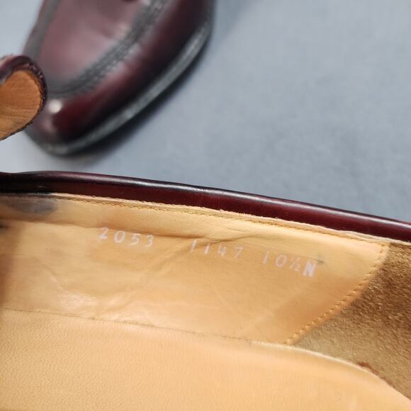 E.T. Wright Tassel Loafers Mens 10.5 N Burgundy Leather Goodyear Welt Mexico main image 7